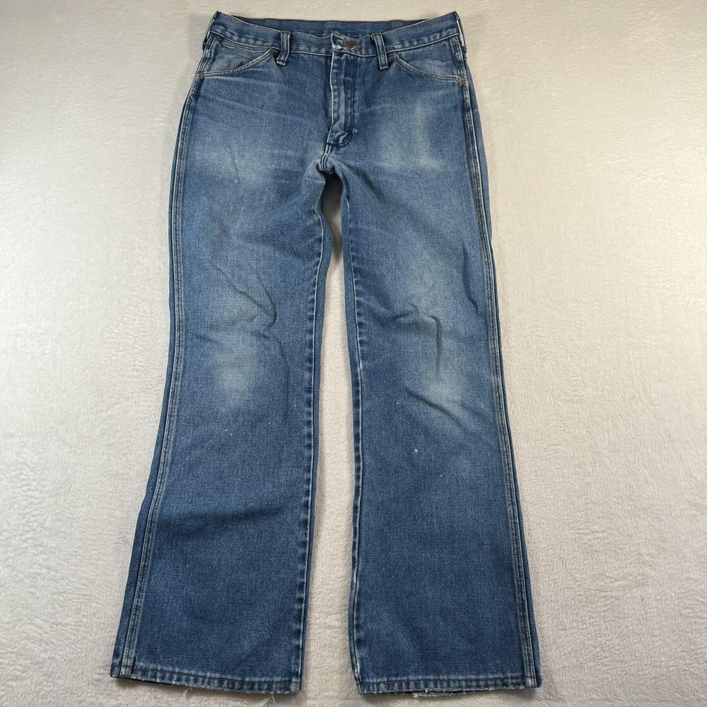 Vintage Wrangler 935DEN Jeans Mens 32x30 Blue Slim Bootcut Denim Medium Wash USA